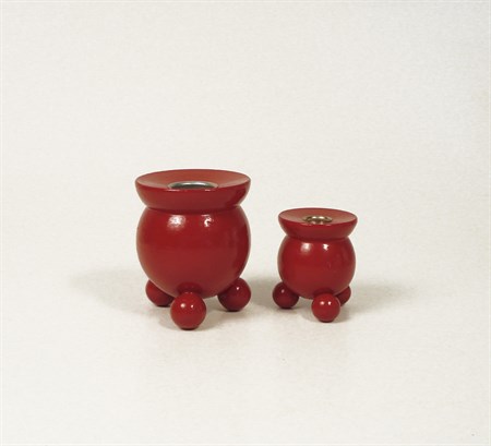 Candlestick red 70 x 58 mm
